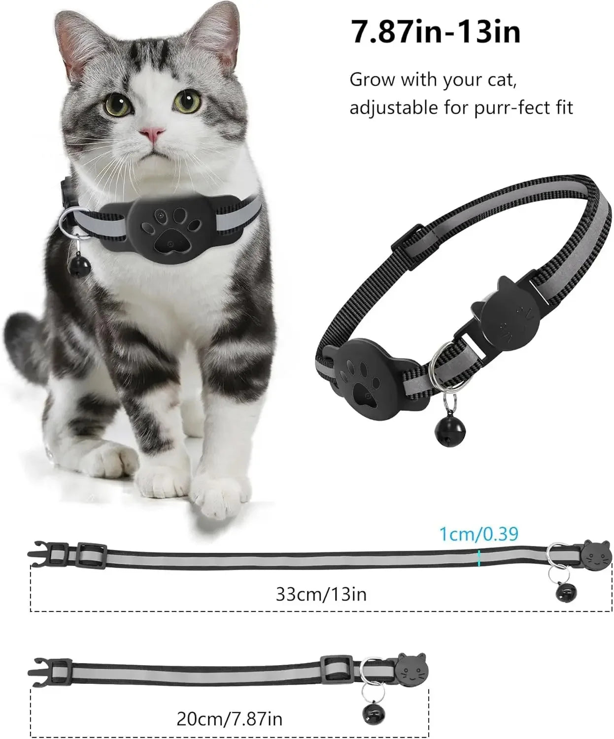 Bluetooth Pet Tracker Tag — Works with Google Find My (Android)