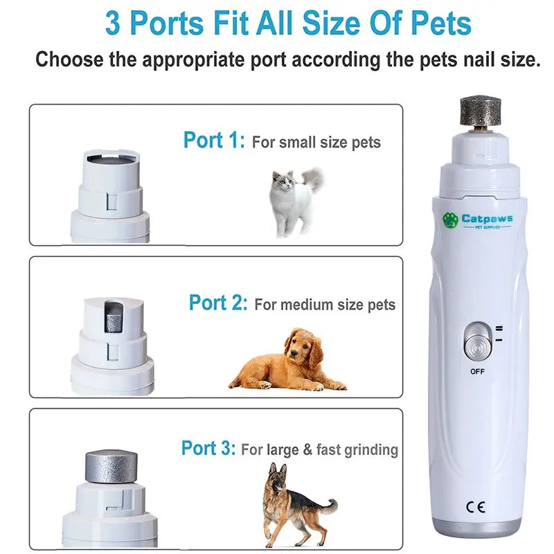 Quiet Electric Nail Grinder for Dogs & Cats
