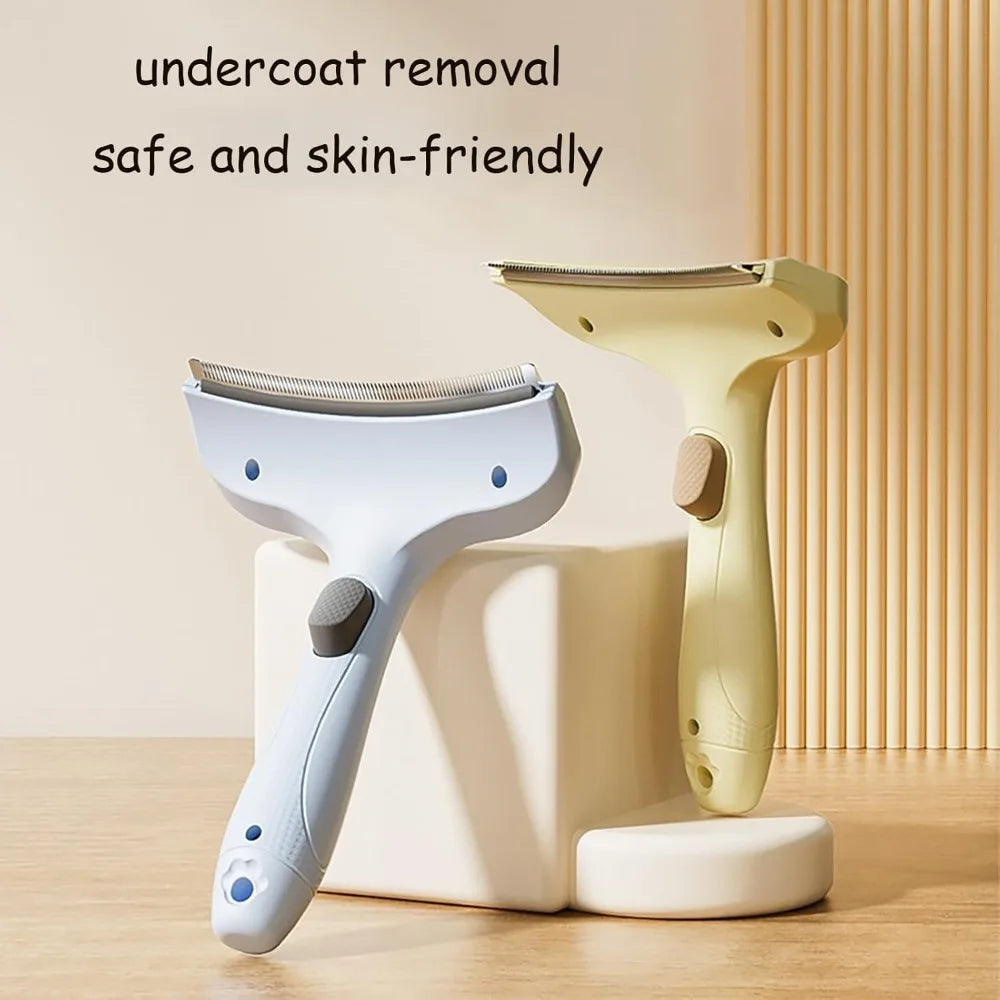 Professional Curved Pet Grooming Comb Universal Deshedding Brush for Dogs and Cats Loose Undercoat Fur Removal Tool Easy To Use