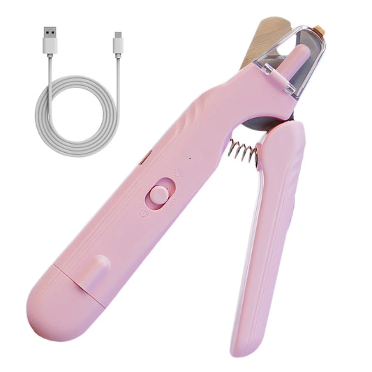 Marloe Co LED Pet Nail Grinder — Single LED, Quiet Electric File for Dogs & Cats