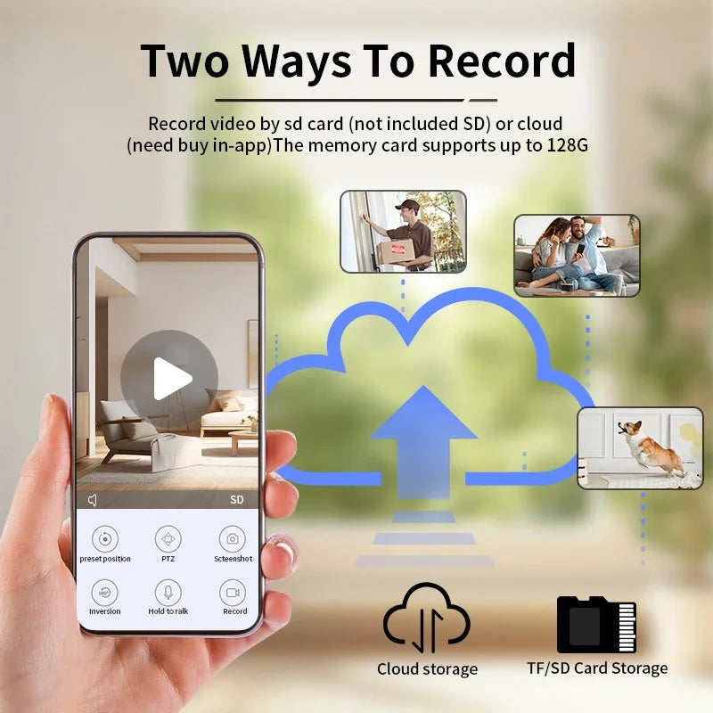 Marloe Co 4K Pet Camera — 360° Pan & Tilt, WiFi, Night Vision, Two-Way Audio
