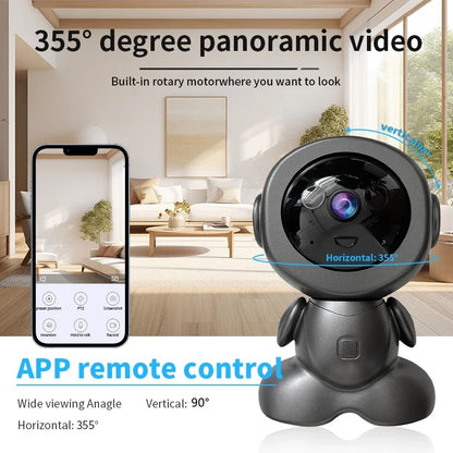 Marloe Co 4K Pet Camera — 360° Pan & Tilt, WiFi, Night Vision, Two-Way Audio