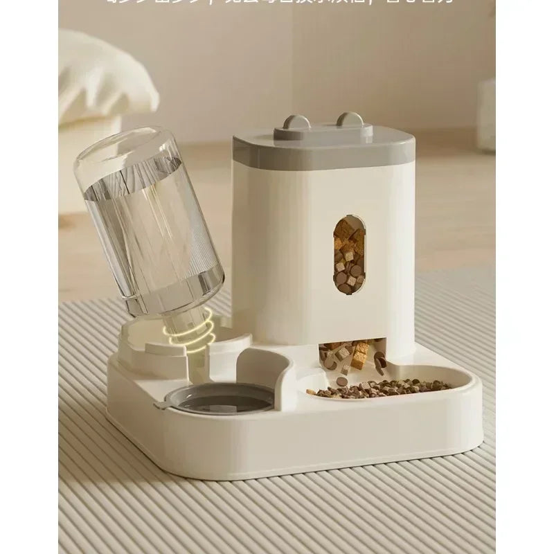 Automatic Pet Feeder & Water Fountain Station