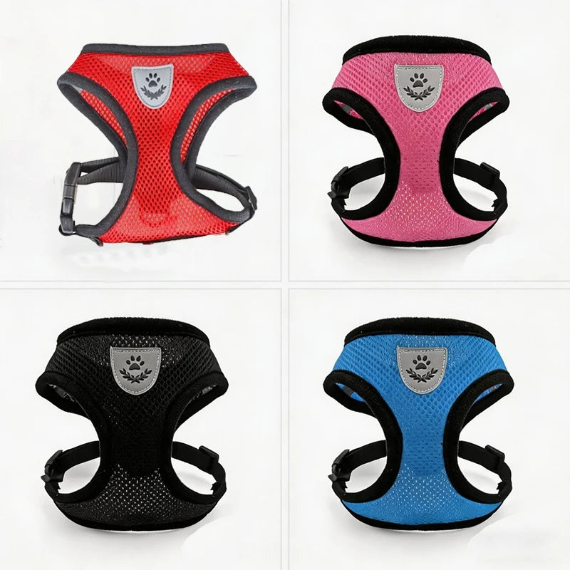 3 Pcs Cat Leash Set, Escape Proof Harness + Leash + Retractable, Breathable Vest for Walking, Anti Pull Comfort Fit for Outdoor