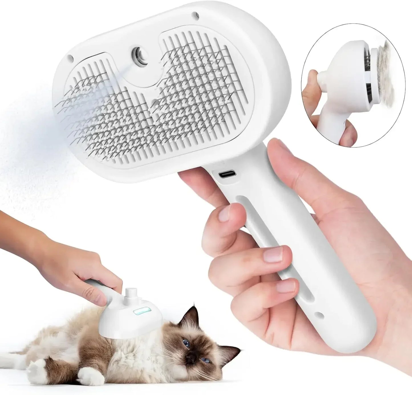 Marloe Co Mist Spray Grooming Comb — Detangling & Dematting Brush for Cats & Dogs