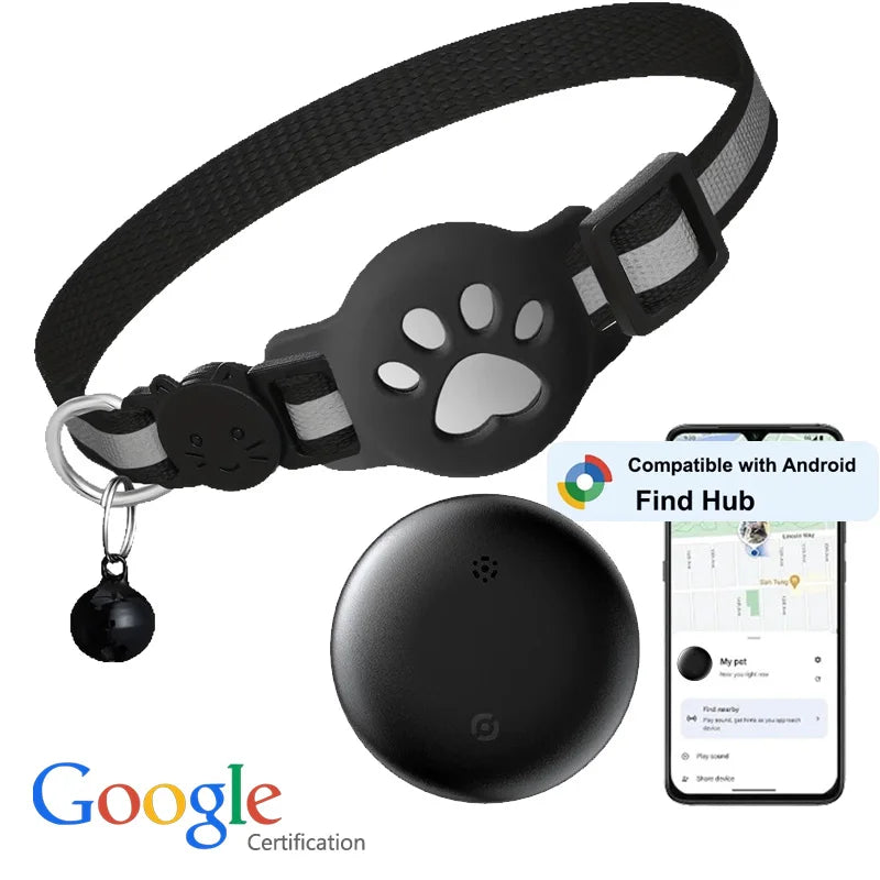 Bluetooth Pet Tracker Tag — Works with Google Find My (Android)