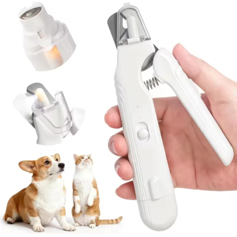 Marloe Co LED Pet Nail Grinder — Single LED, Quiet Electric File for Dogs & Cats