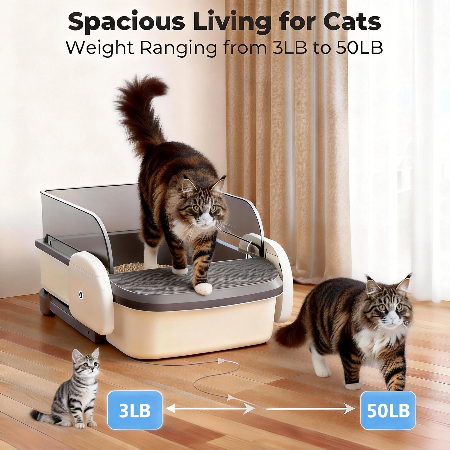 Self-Cleaning Automatic Litter Box — App Control, XXL Capacity