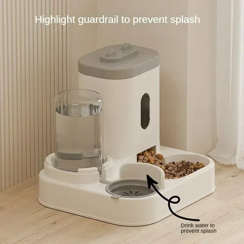 Automatic Pet Feeder & Water Fountain Station