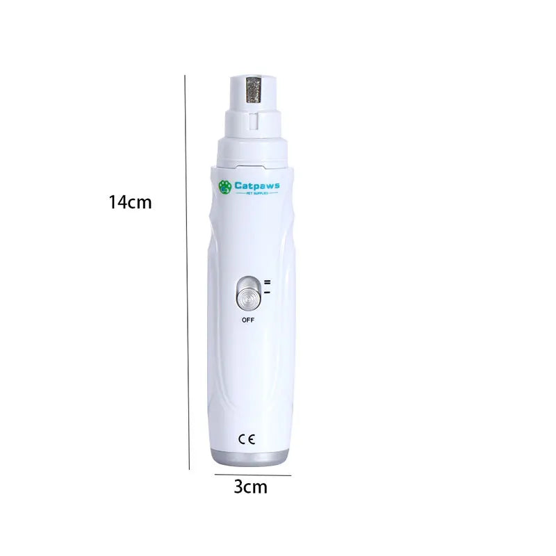 [Quiet Pet Nail Grinder] Quiet Electric Pet Nail Grinder | Dog Cat Paw Nail Trimmer Tool, Without Battery