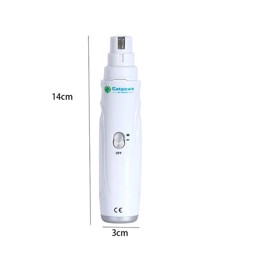 [Quiet Pet Nail Grinder] Quiet Electric Pet Nail Grinder | Dog Cat Paw Nail Trimmer Tool, Without Battery