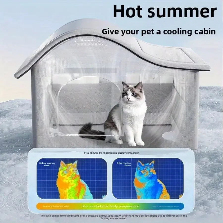 Pet Cooling Ice Bed — Summer Nest for Cats & Small Dogs