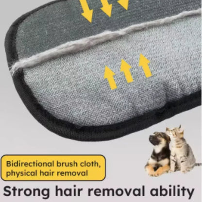 Double-Sided Pet Hair Remover Brush Glove Deshedding Brush for Dog Cat Kitten Fur Cleaning Glove Carpet Safe on Skin