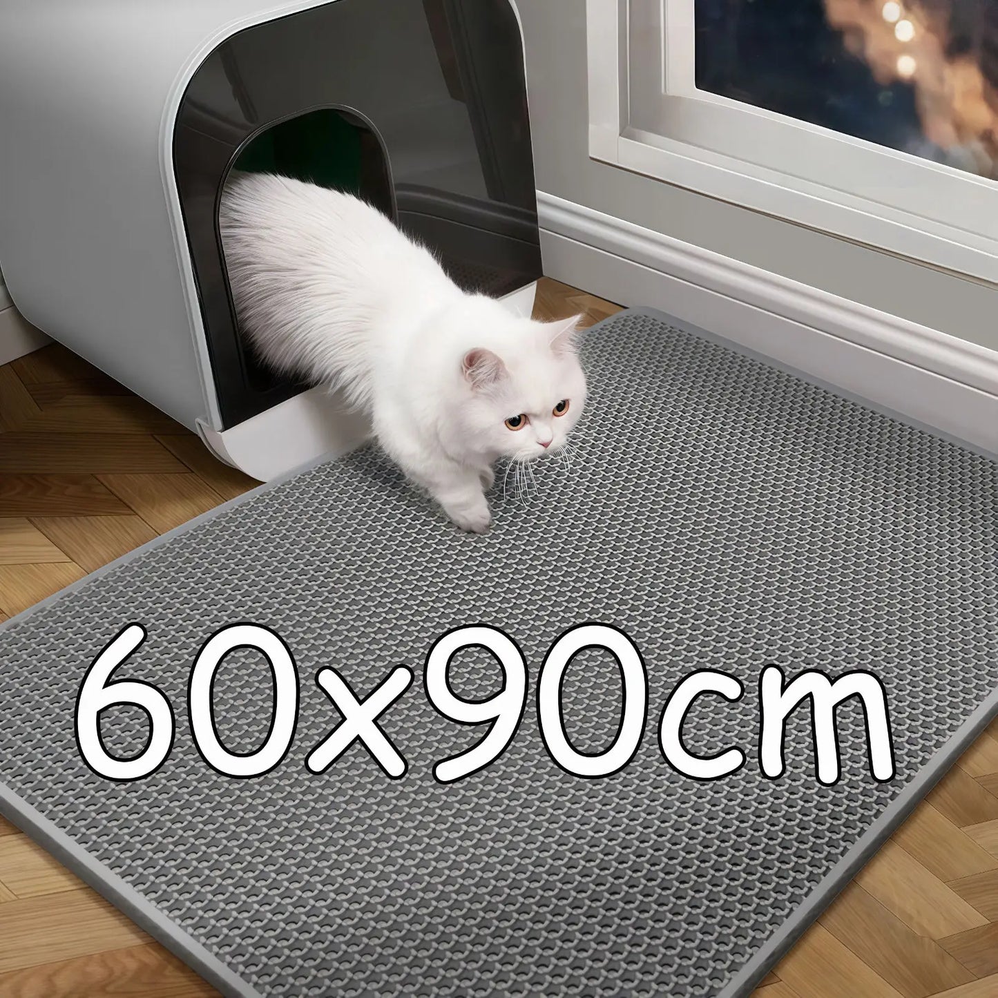 Waterproof Cat Litter Trapping Mat (Double Layer)