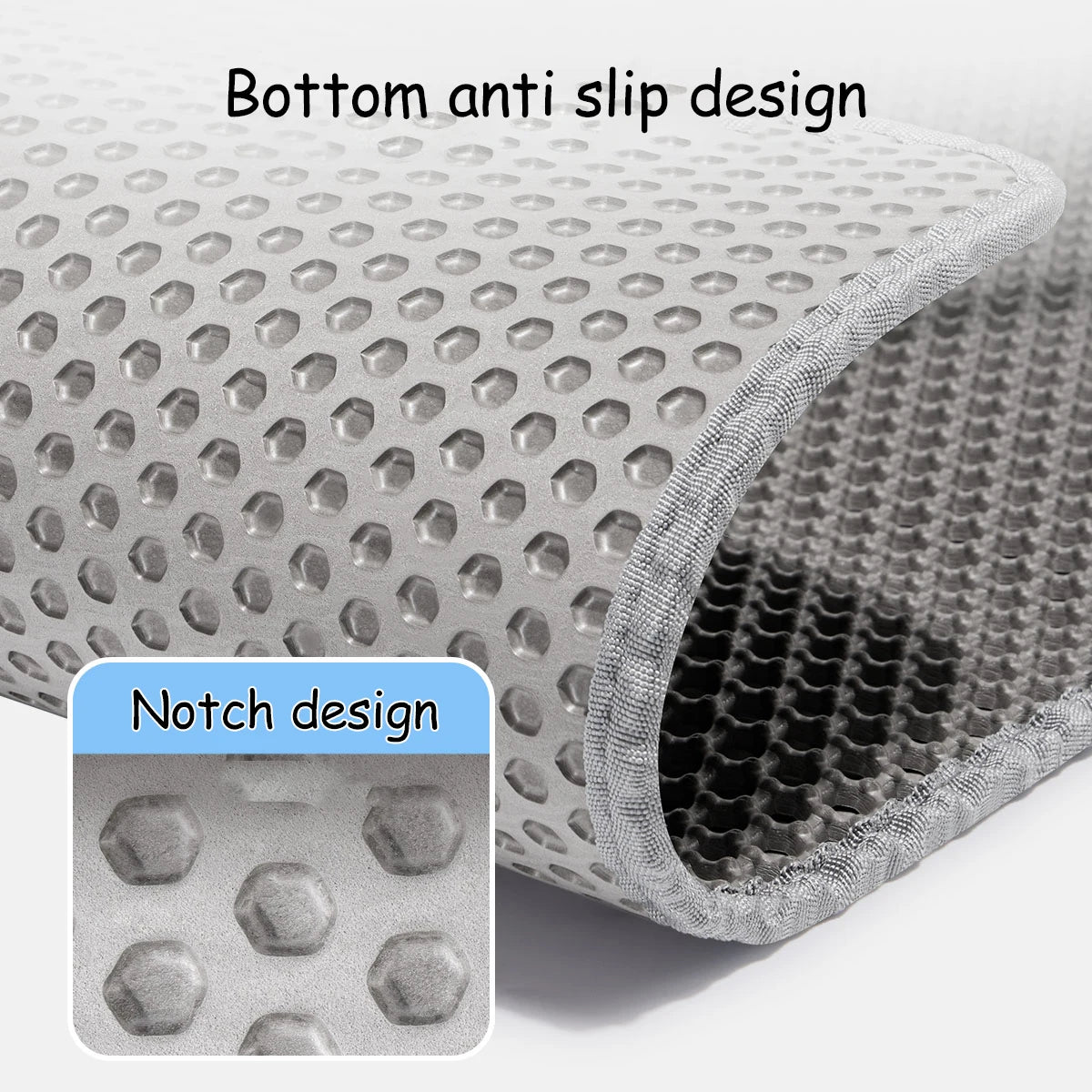 Waterproof Cat Litter Trapping Mat (Double Layer)