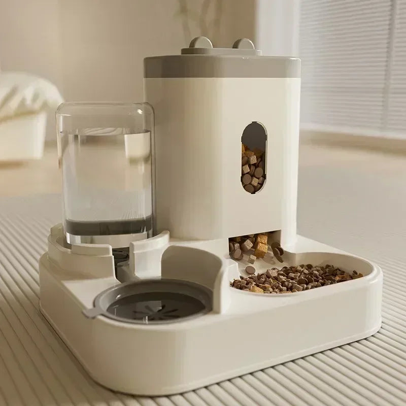 Automatic Pet Feeder & Water Fountain Station