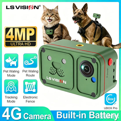 Marloe Co Pet POV Camera Collar — 4G 4MP Wearable Action Cam for Cats & Dogs