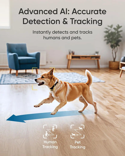 Renewed eufy Security Indoor Camera E30, Latest Generation, 4K UHD Security Camera, Pet/Dog/Baby Camera with Phone app