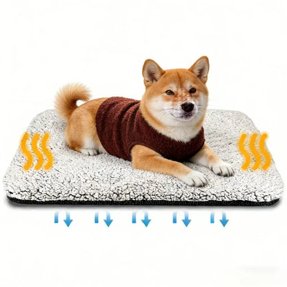 Self-Heating Pet Pads Blanket Puppy Pad Warm Cushion Mat for Cats Dogs Washable Pets with Thermal Cats Dogs Bed