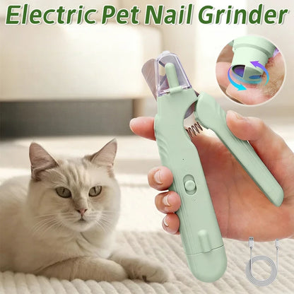 Marloe Co LED Pet Nail Grinder — Single LED, Quiet Electric File for Dogs & Cats