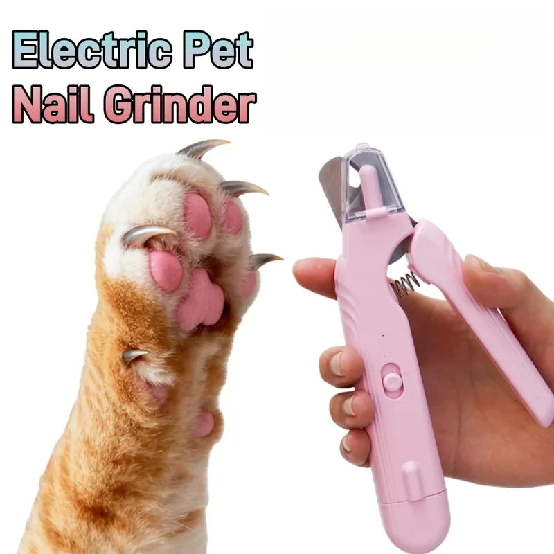 Marloe Co LED Pet Nail Grinder — Single LED, Quiet Electric File for Dogs & Cats