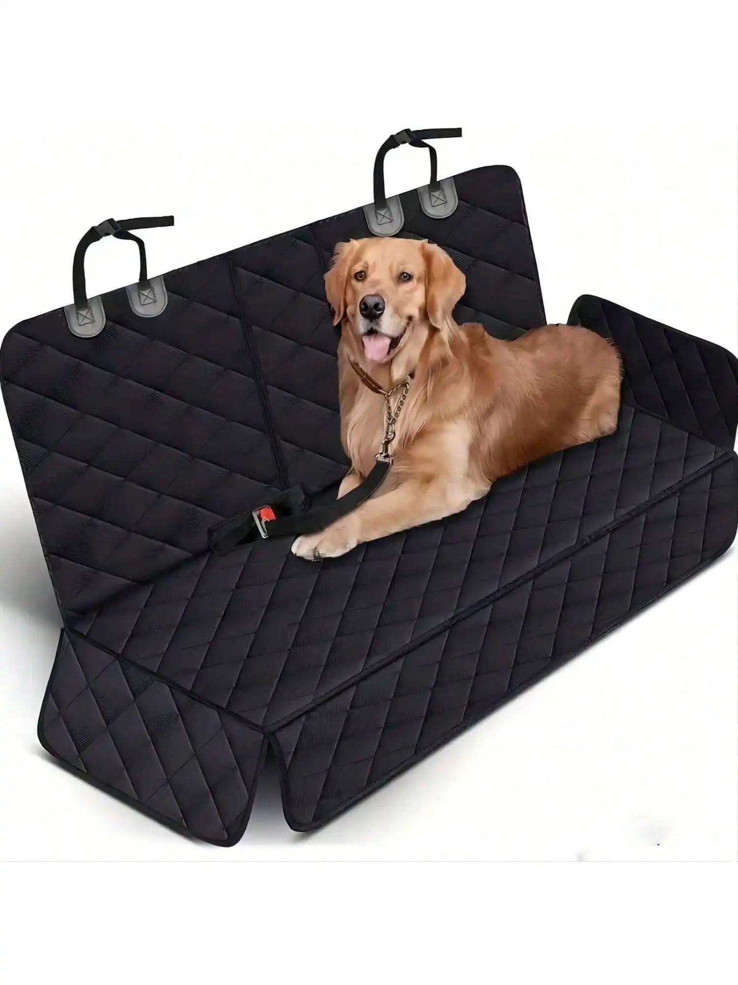 Waterproof Dog Car Seat Cover with Middle Armrest Access