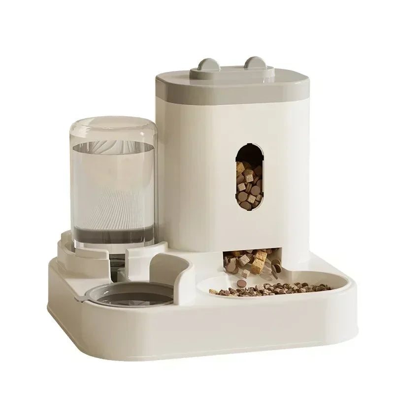 Automatic Pet Feeder & Water Fountain Station