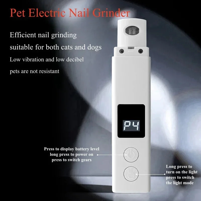 Marloe Co Painless USB Nail Grinder — Premium Quiet Rechargeable Pet Nail File