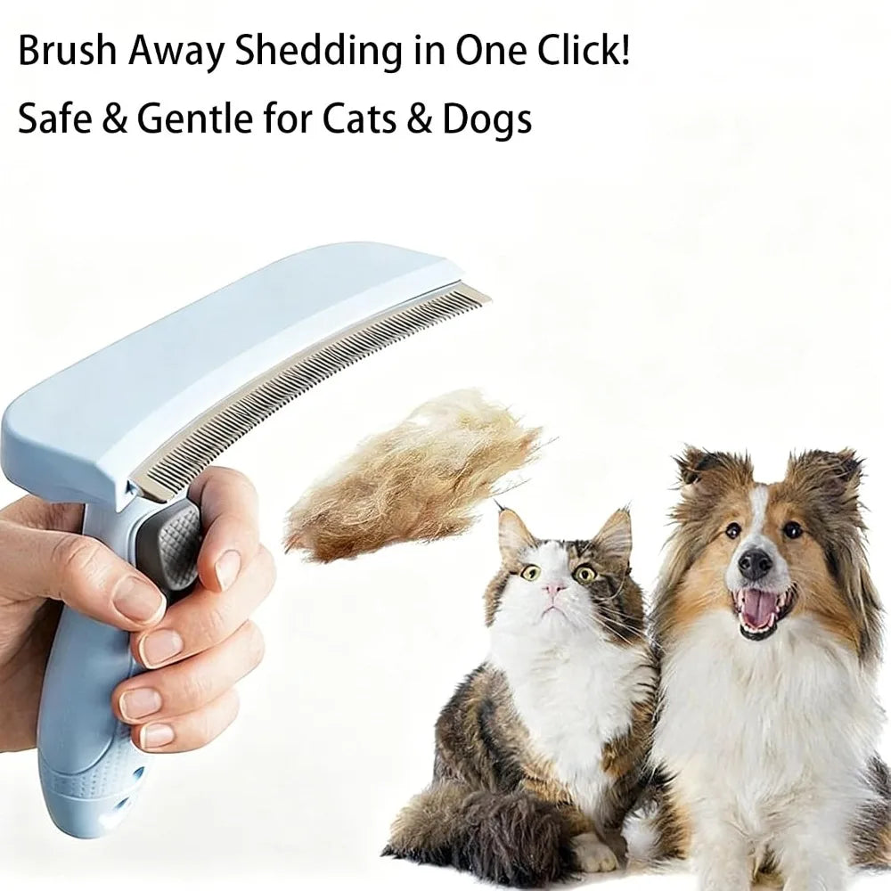 Professional Curved Pet Grooming Comb Universal Deshedding Brush for Dogs and Cats Loose Undercoat Fur Removal Tool Easy To Use