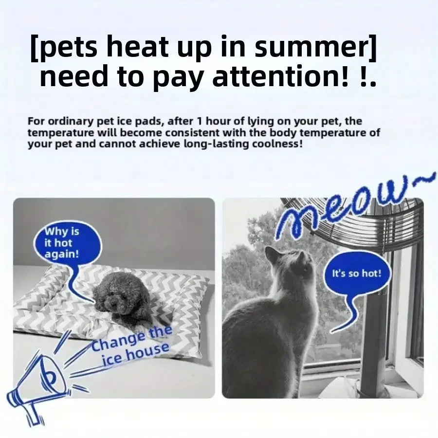 Pet Cooling Ice Bed — Summer Nest for Cats & Small Dogs