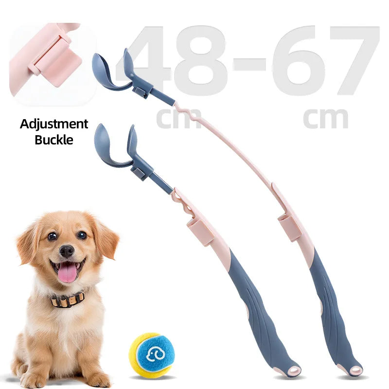 New Outdoor Telescopic Ball-throwing Stick Dog Toy Pet Tennis Launcher Dog Walking Ball Throwing Automatic Throwing Equipment