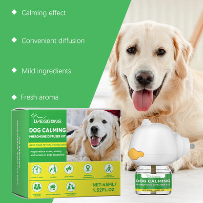 Dog Calming Diffuser Kit Anti Anxiety Relief Set Effectively Reduce Dogs Stress Prevent Aggressive Barking Pet Soothing Liquid