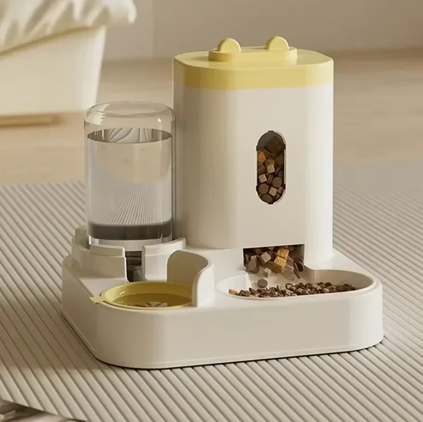 Automatic Pet Feeder & Water Fountain Station