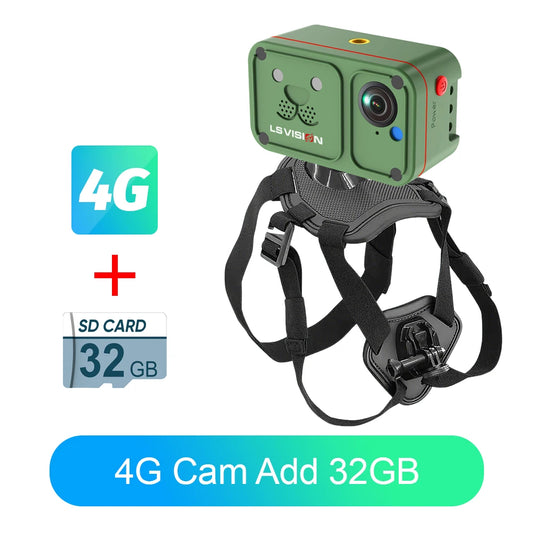 Marloe Co Pet POV Camera Collar — 4G 4MP Wearable Action Cam for Cats & Dogs