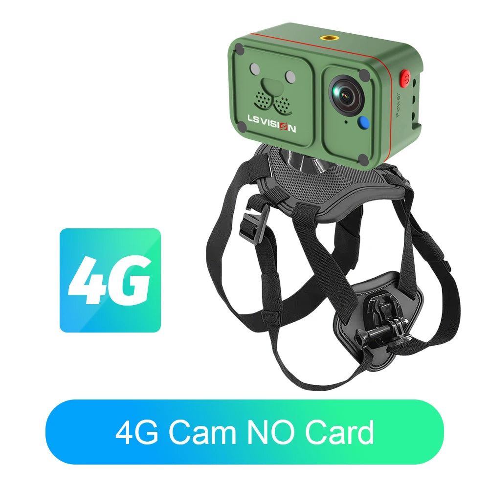 Marloe Co Pet POV Camera Collar — 4G 4MP Wearable Action Cam for Cats & Dogs