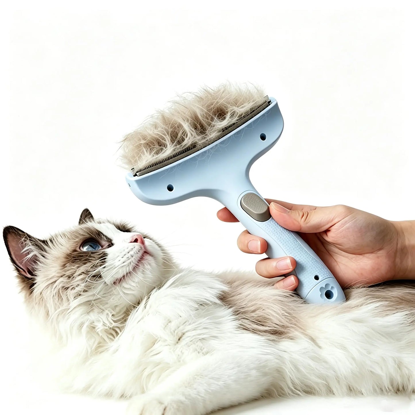 Professional Curved Pet Grooming Comb Universal Deshedding Brush for Dogs and Cats Loose Undercoat Fur Removal Tool Easy To Use