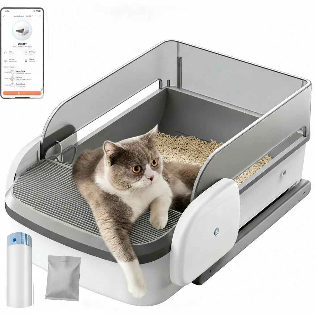 Self-Cleaning Automatic Litter Box — App Control, XXL Capacity