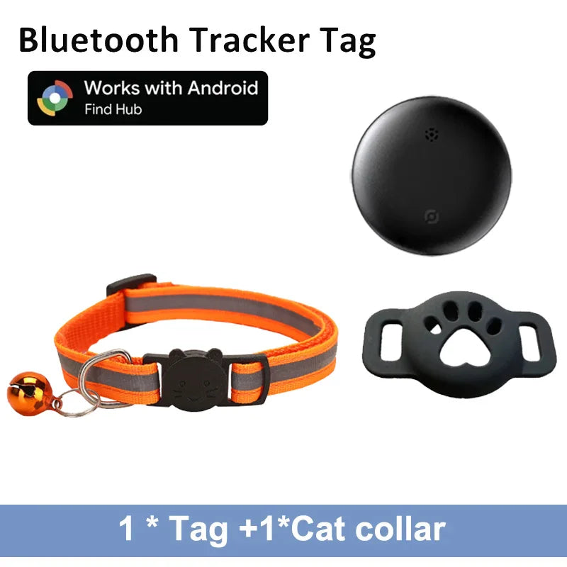 Bluetooth Pet Tracker Tag — Works with Google Find My (Android)