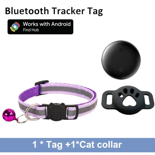 Bluetooth Pet Tracker Tag — Works with Google Find My (Android)