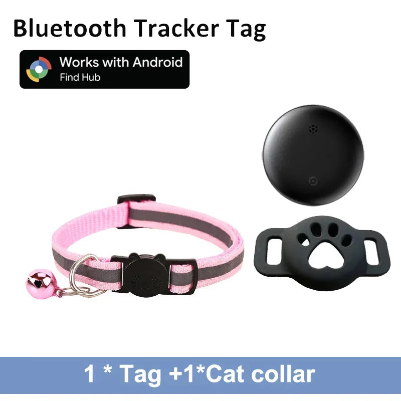 Bluetooth Pet Tracker Tag — Works with Google Find My (Android)